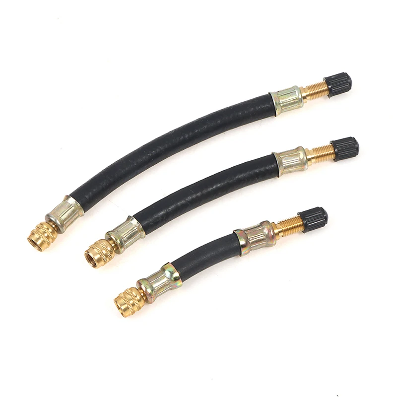

Braided Flexible Hose Tire Car Wheels Tyre Valve Stems Extensions Tube Adapter