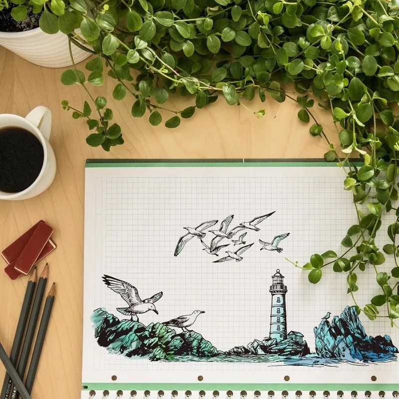 Clear Stamps 1Sheet Ocean Reef Lighthouse Silicone Clear Stamp Seals Sailboat Seagulll for DIY Scrapbooking