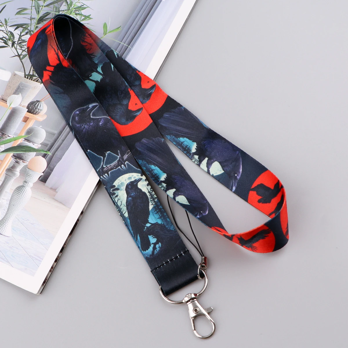 Erschreckende Motte Mann Lanyard für Schlüssel Kette Karte Abdeckung Abzeichen halter Schlüssel bund für Schlüssel ring Zubehör Schmuck Geschenke – Detail 5