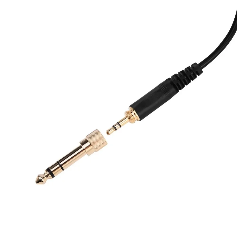 6.35mm Replacement Spring Coiled Cable Extension Cord for Sennheiser HD25 25-1 25-C 25-13 II SP 222 224 230 Headphones