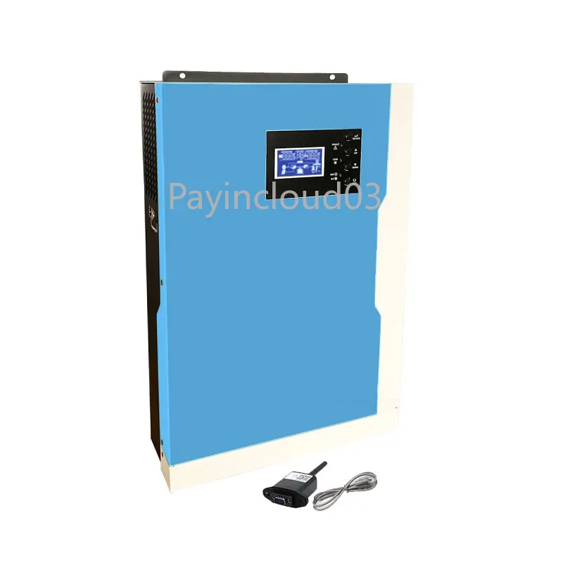 

New 5.5KW 48VDC to 220VAC Solar Hybrid Inverter Pure Sine Wave 100A MPPT Solar Charge Controller with WIFI 100% Work