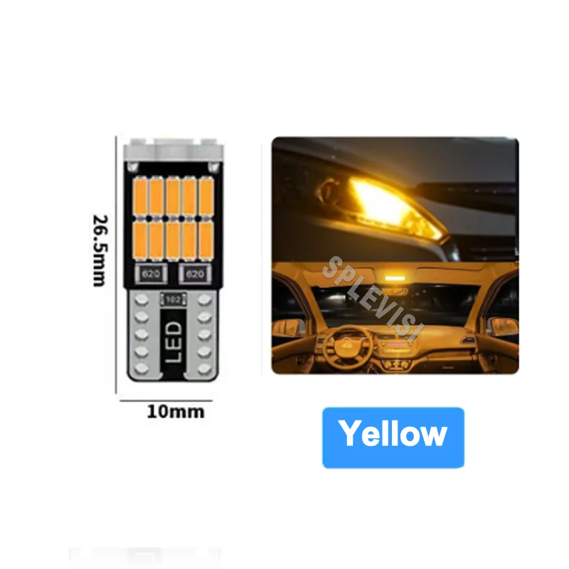 ワンマン灯 2PCS W5W CANbus White LED Motorcycle Position Parking Light