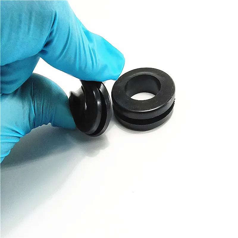 ROHS certificated from 100PCS to 2000PCS Asian type black rubber grommets wire protective grommets rubber bushing rings