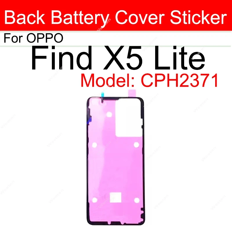 Cover Posteriore Per OPPO Find X2 Lite (CPH2005) Con Obiettivo Fotocamera E Adesivo, Nuovo, BRAYGOS - Foto 4