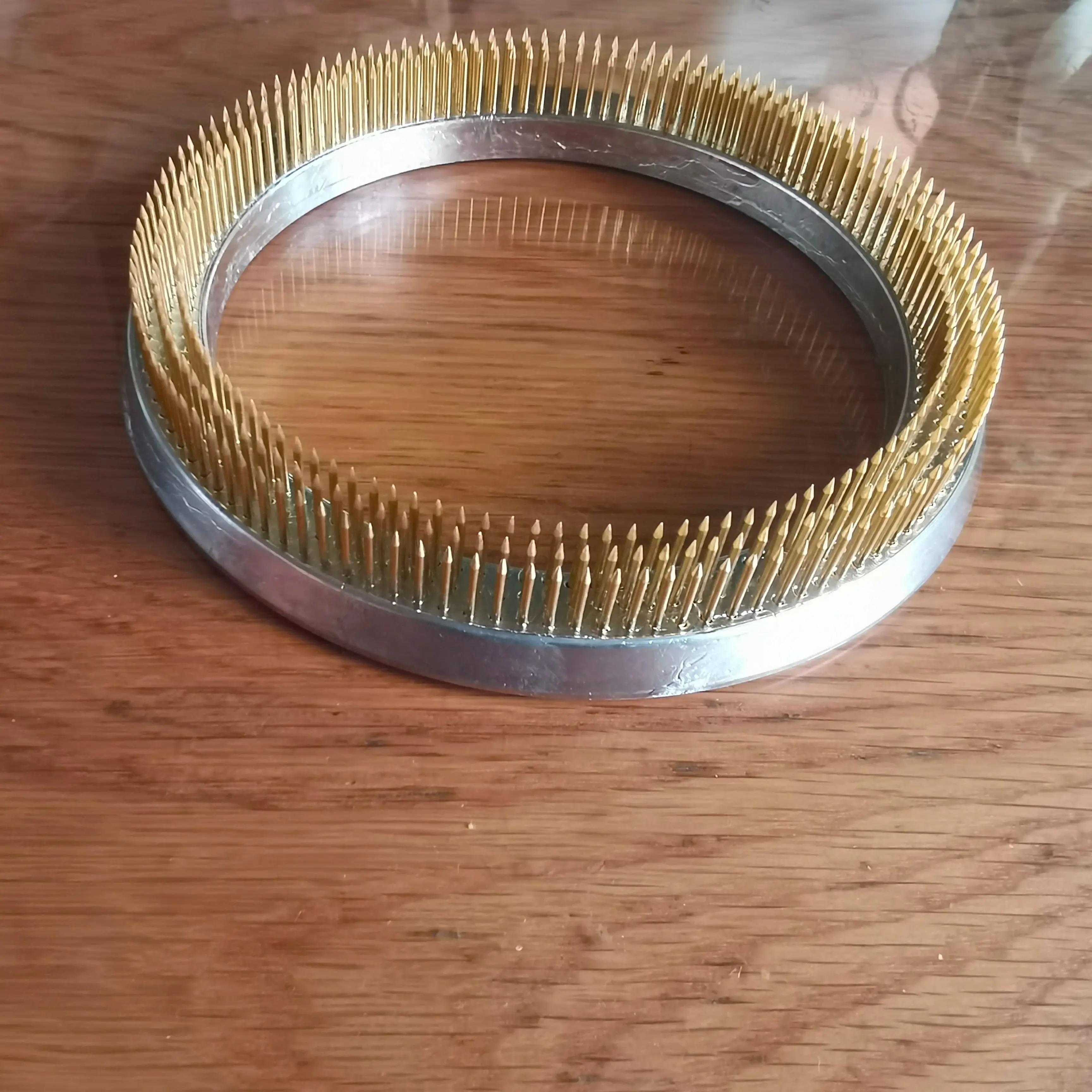 Japanese Flower Round Kenzan Ring With Straightner Brusher Cleaner