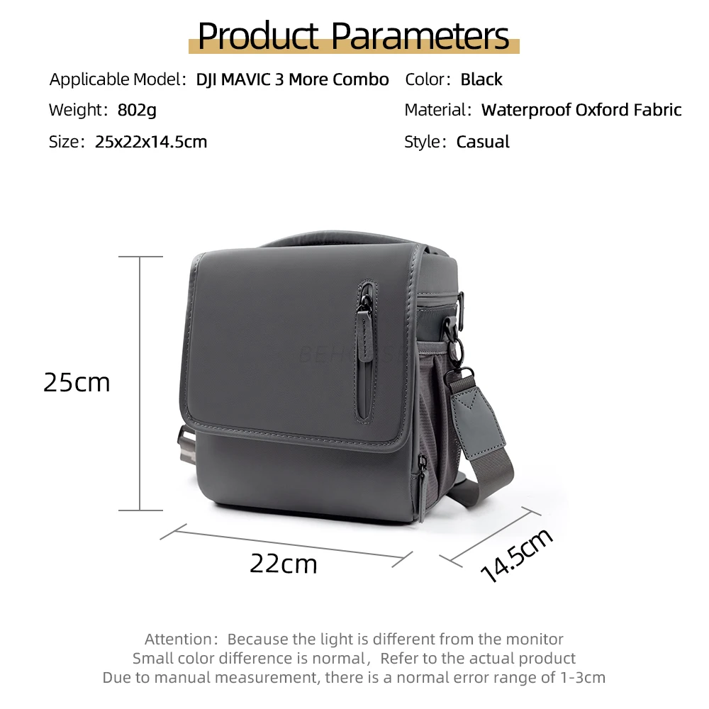 Sac de Transport Drone DJI Mavic 3/2/Air 2S - Étui Imperméable