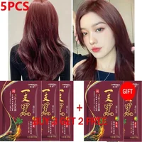 Natural Herbal Plant Hair Dye Shampoo 5 Minutes Change Hair Color Non-irritating Repair Gray White Fashion Hair Care Women Men 1