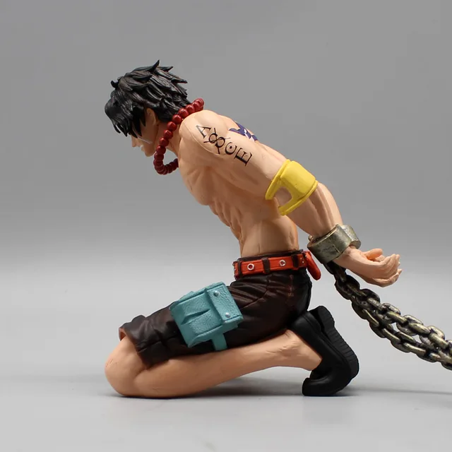 13cm One Piece Anime Figures Portgas D Ace Execution Figurine Pvc