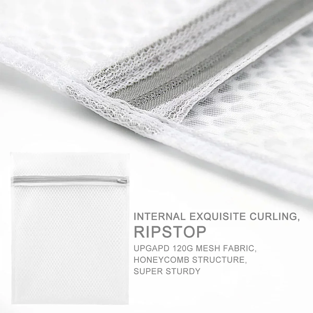 5Pcs Mesh Laundry Bags With 3 Sizes Durable Honeycomb Mesh Laundry Bags Reusable Washing Machines Bra Bag 4