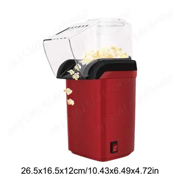 Popcorn Machine for Home Kitchen Mini Popcorn Machine High Popping Rate Fully Automatic Popcorn Machine Electric Air Popper 6
