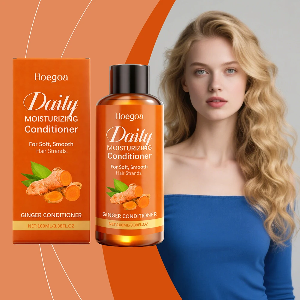 100ml Ginger Softening Hair Conditioner For Frizzy Dry Hair Deeply Nourishes Scalp Promotes Hair Growth Ginger Oil Conditioner