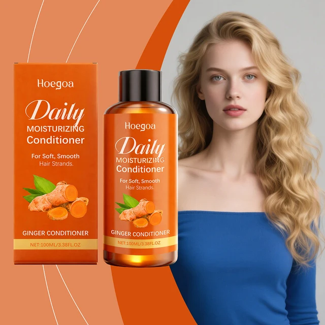 100ml Ginger Softening Hair Conditioner For Frizzy Dry Hair Deeply Nourishes Scalp Promotes Hair Growth Ginger Oil Conditioner