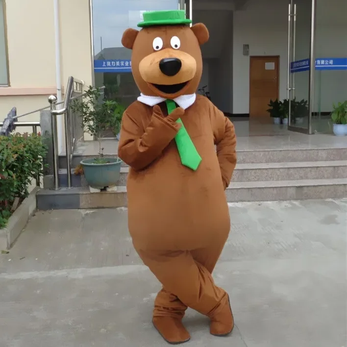 

Yogi Bear Mascot Costume Custom Fancy Costume Anime Cosplay Kits Mascotte Cartoon Theme Carnival Costume Fancy Dress