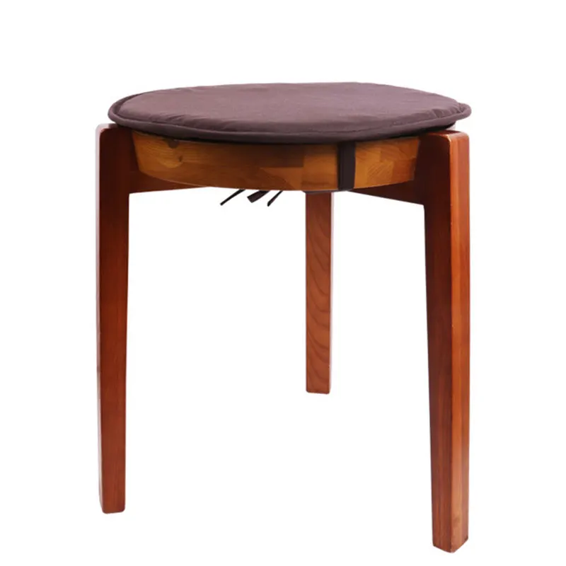 Hot Sale Round Spong Cushions  Solid Color Dining Garden Chair Pad Home Kitchen Office Chair Seat Pads Tie strap Cushion 30/38cm 6