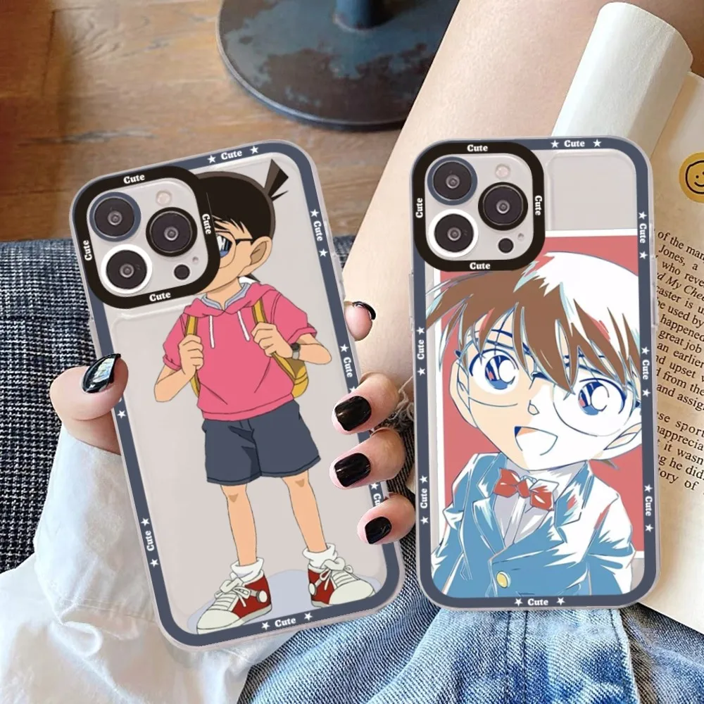 Custodia Per Telefono Anime Giapponese Detective Conan Per Samsung S 20 21 22 23 Lite Plus Cover Per Cellulare Ultra Trasparente Funda
