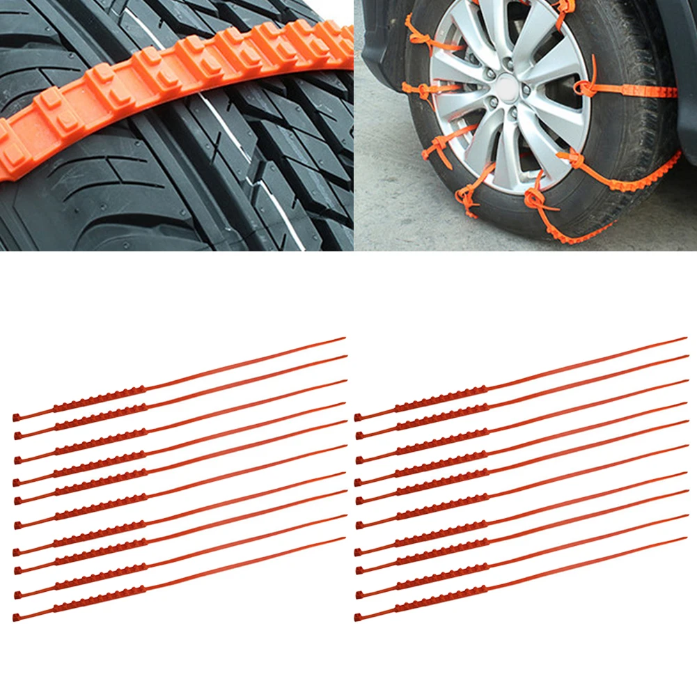 For Car Tires Car Snow Chains Anti Skid Snow Chains Snowy Conditions Wear-resistant Anti-corrosion Easy To Use
