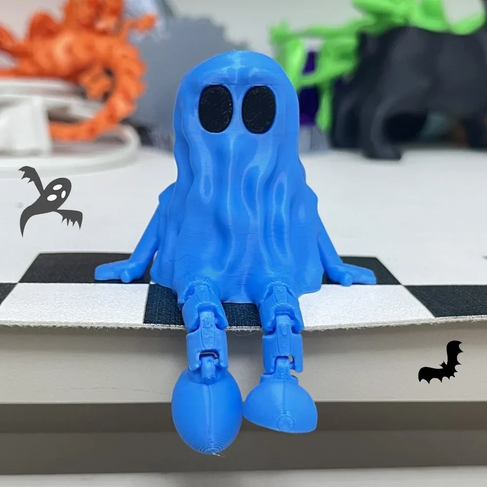 Haunting 3D Printed Halloween Ghost Decoration Ornament - Movable Joint Design
