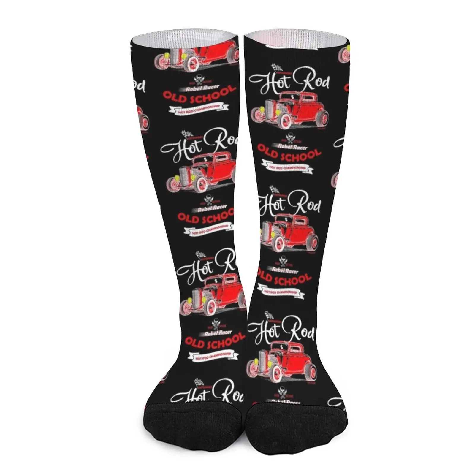 Hot rod autosport - Old school Socks basket ball Socks Women Heating sock bernese mountain dog pattern socks non slip soccer stockings sock men basket ball