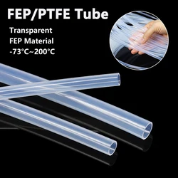 High - Temperature Insulated PTFE Tube for 3D Printers - Multiple Diameters Available (Transparent)