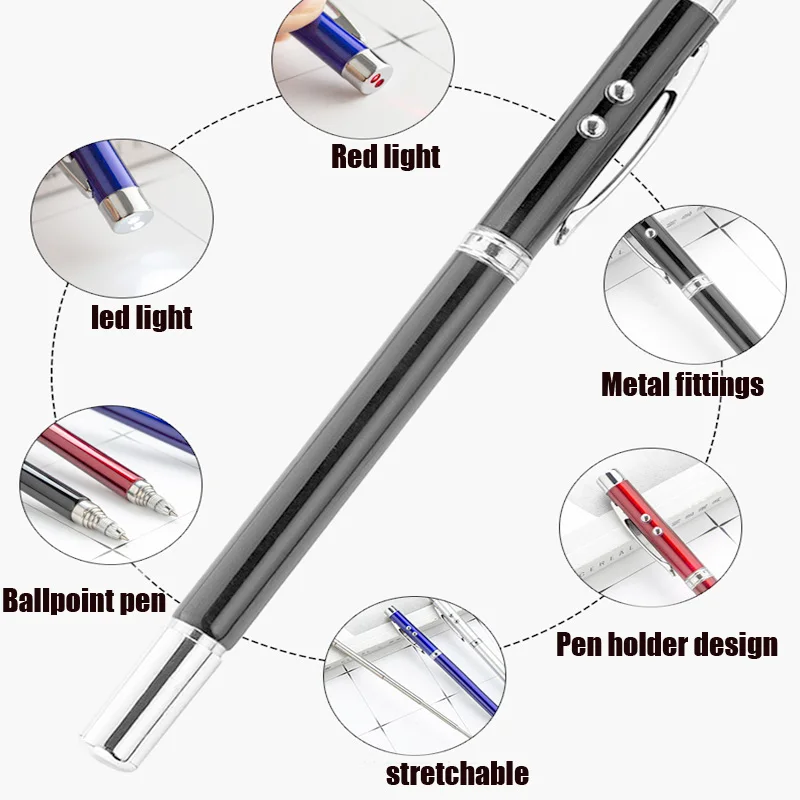 

4-in-1 Multifunctional Pen Light Pen Sand Table Pointer Pen For Office School Presentation Tease Cat Dog Highlighter Pens Tools