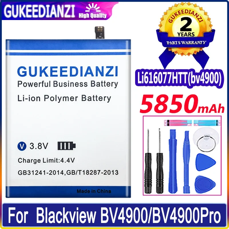 

Аккумулятор GUKEEDIANZI Li616077HTT (bv4900) 5850 мАч для смартфона Blackview BV4900Pro BV4900 Pro