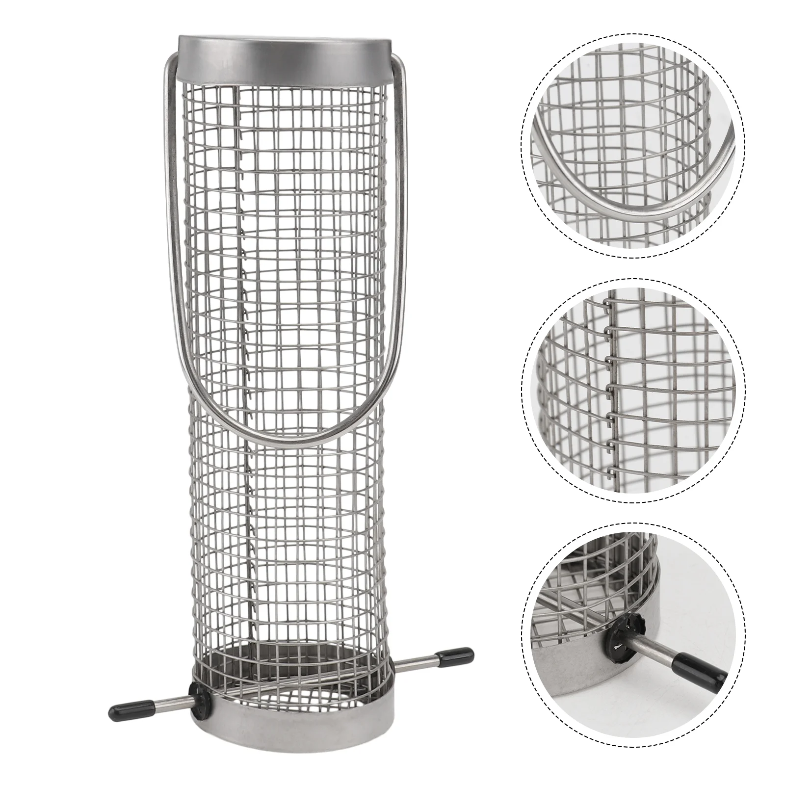 

Bird Feeding Accessories Bird Feeder Suspension Hook Type Bird Feeder Stainless Bird Feeder Outdoor Hanging Feeding Cage Bird