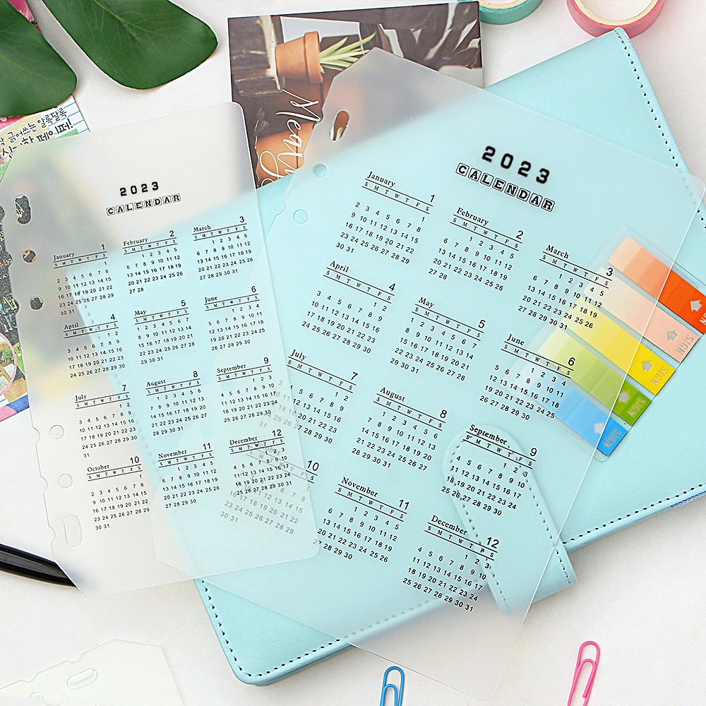 2023-calendar-pp-divider-a5-a6-loose-leaf-notebook-planner-index-sheet