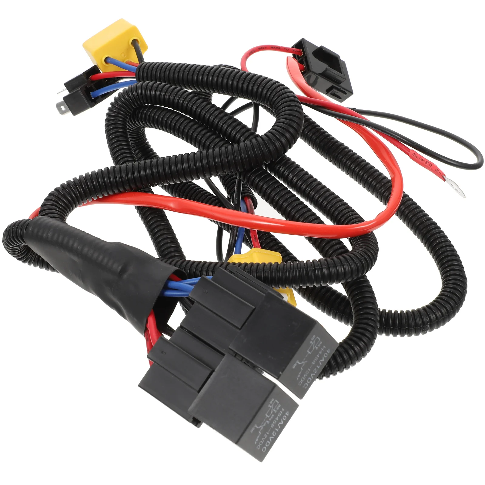 H4 Halogen Wire Harness Car Headlight LED Light Brightness Booster Wiring Harness Kit car headlight wiring harness
