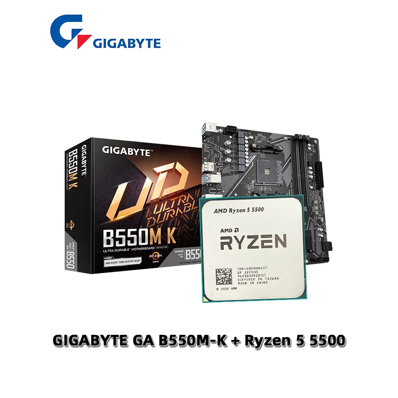 GIGABYTE B550M DS3H Motherboard AMD RYZEN R7 5800X3D CPU