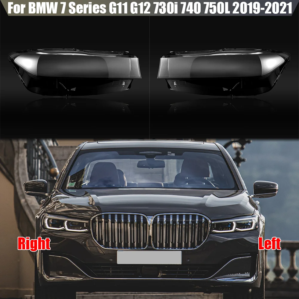 

Абажур для фар BMW 7 серии G11 G12 730i 740 750L 2019-2021, прозрачная крышка для фар, абажур для фар из оргстекла