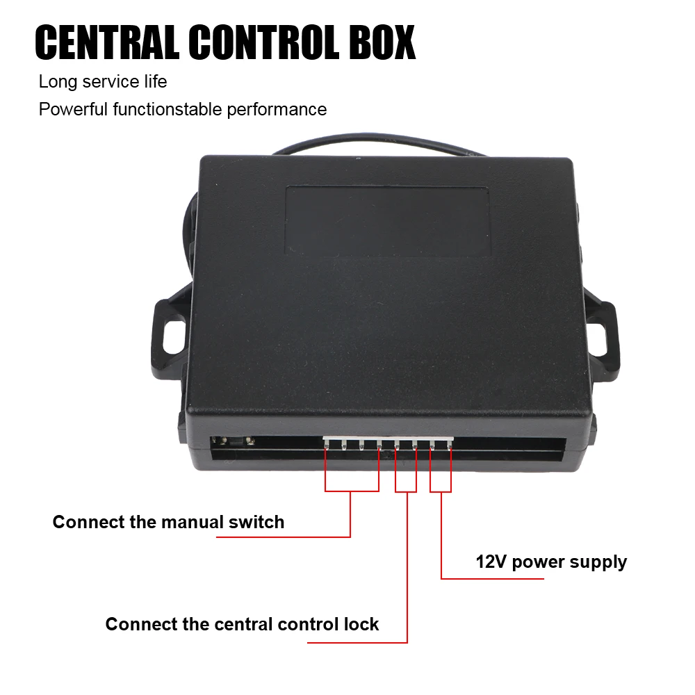 12V Electric Lock Set For Door Window Switch Remote Control Keyless System Locking Actuator Auto Security Alarm Car 