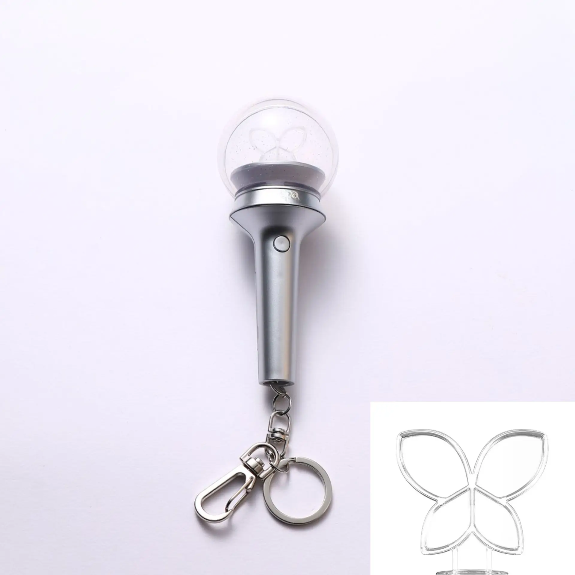 Kpop Lightstick Keychain NingNing Winter Butterfly Moon Glisten