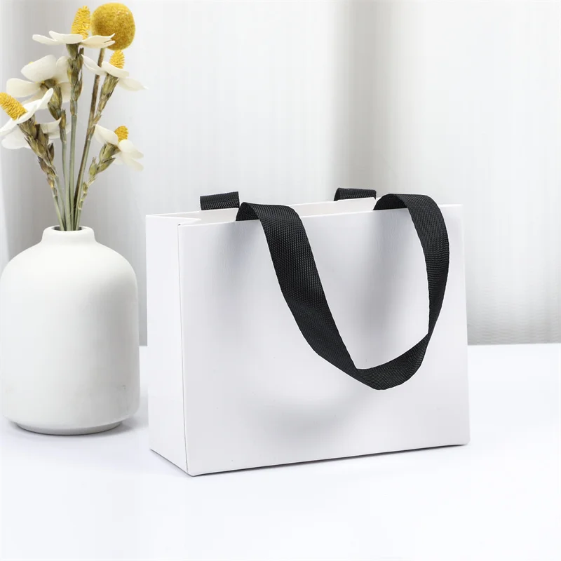 500pcs Luxury Own Printed Necklace Boutique Clothing Shopping Jewellery Wedding Gift Packaging Paper Bags