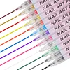 1Set Nail Art Drawing Pen Graffiti Nail Acrylic Pen Waterproof Painting Liner DIY 3D Abstract Line Nail Art Beauty Tool Manicure 2