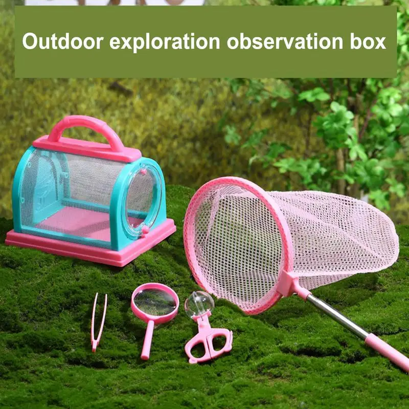 Critter Keeper Nature Worm Observation Kit Portable Worm Viewer Critter Container Toy Outdoor Collection Case Kit For Childrens 5