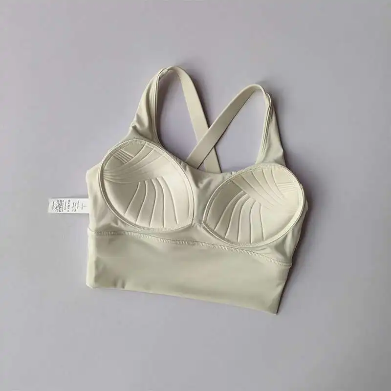 All-in-one Sports Bra Collection Breast High-intensity Professional Shock-proof Huddle Running Bra Yoga Fitness Summer Cloth