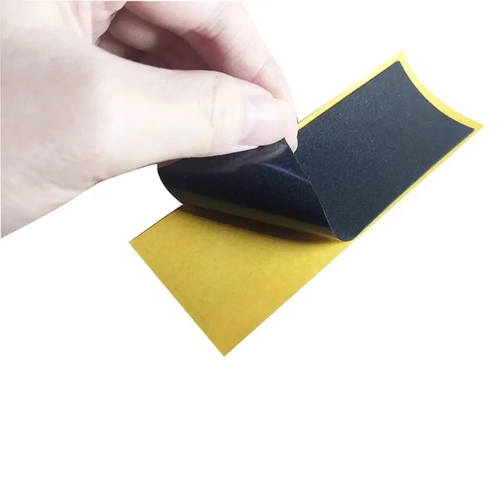 새로운 1/10Pcs 내구성 폼 그립 핑거보드 그립 언컷 자체 접착식 핑거보드 데크 스티커 110x38mm 블랙 논슬립 스티커