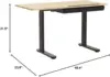 FLEXISPOT Electric Drafting Table Adjustable Height Standing Drawing Desk Extendable Top Craft Workstation w/Tilting Tabletop, 3