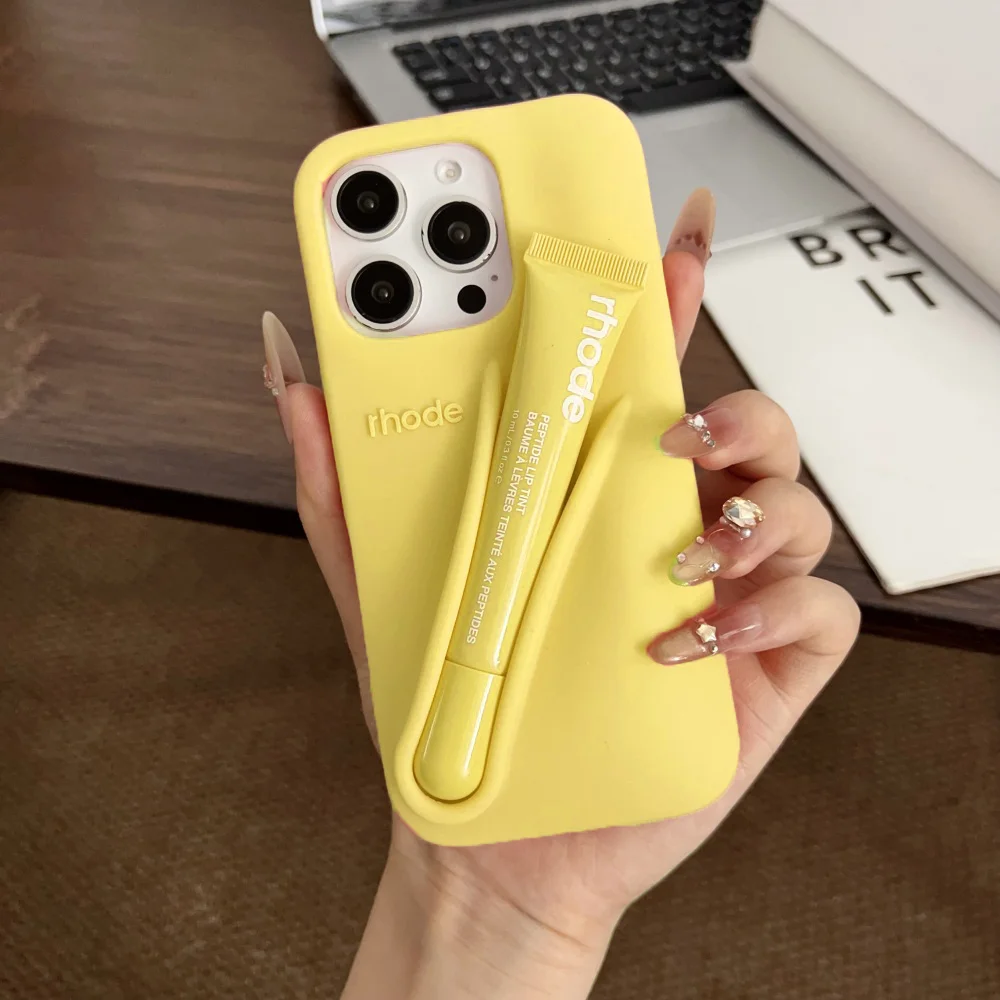 New Lemontini Rhode Lip Gloss Case For iPhone 17 16 15 14 13