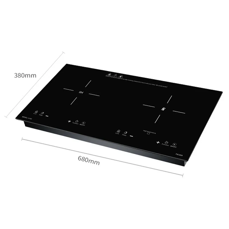 2200W Electric Magnetic Induction Cooker Household Waterproof Panel Boiler Hot Pot Cooking Stove Kitchen Stir-fried Cooktop 220V