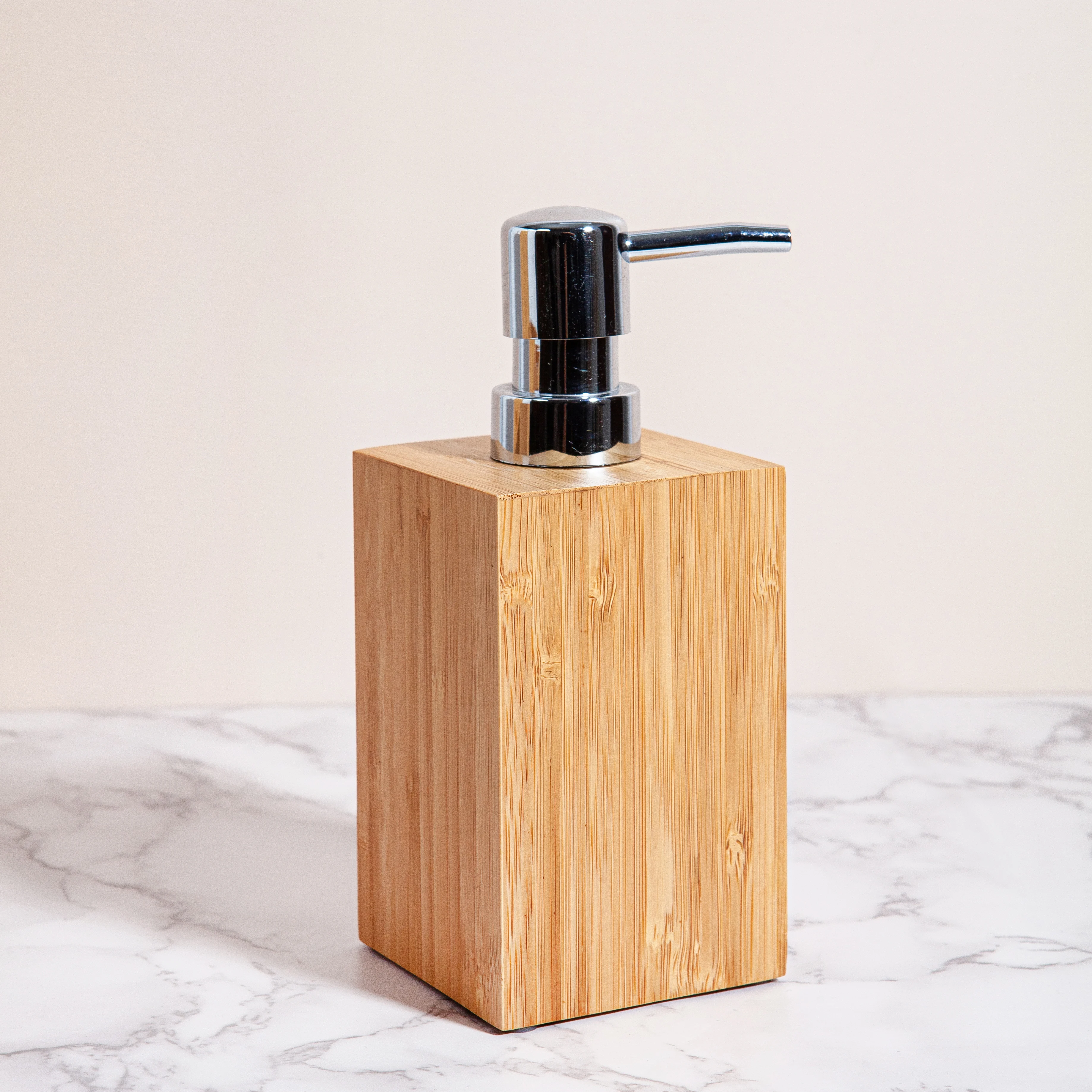 Juego de accesorios de baño de madera de acacia, 3 piezas, incluye  dispensador de jabón de baño, vaso de baño, accesorios de jabonera para  decoración