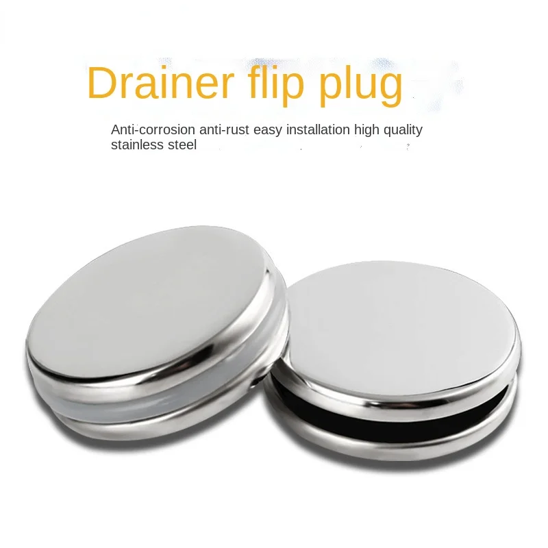 Sink Flip Plug Seal Water Stopper Round Kitchen Drain Filter Cutlery Drain Mesh Filter Accessories Seal Ring Accessories