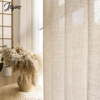 Hall Janpanese Tulle Voile Tende per Soggiorno Ragazze Camera da letto Balcone Tenda semitrasparente per cucina Rideaux Cortinas personalizzate 1