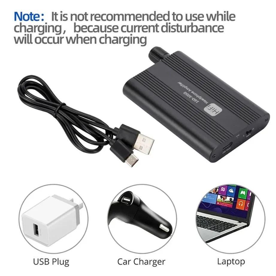 16-300 ohm HiFi Headphone Earphone Amplifier 3.5mm Jack Aux Portable Adjustable Audio Amp Mobile Phone Music Player headphone amplifier
