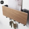 Wall Hanging Bamboo Key Hanger Holder Wall Organizer Rectangle Key Rack Hooks Coat Hooks Home Decoration Coat Hanger 1