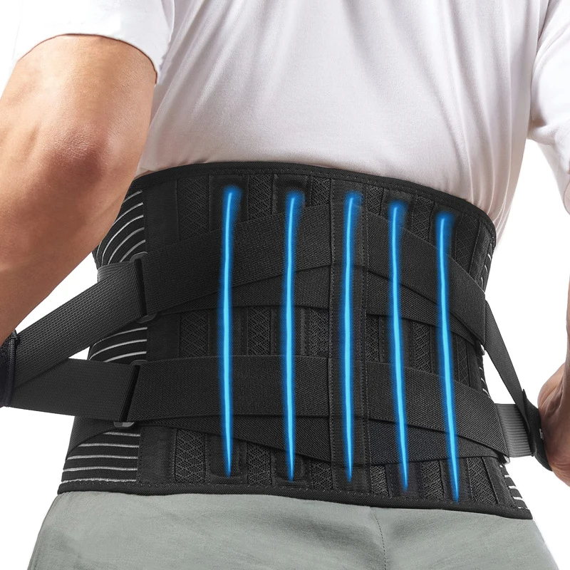 

4 Springs Keel Waist Support Back Brace Lumbar Postural Correction Belt Magnetic Therapy Double Banded Pain Relief For Women Men