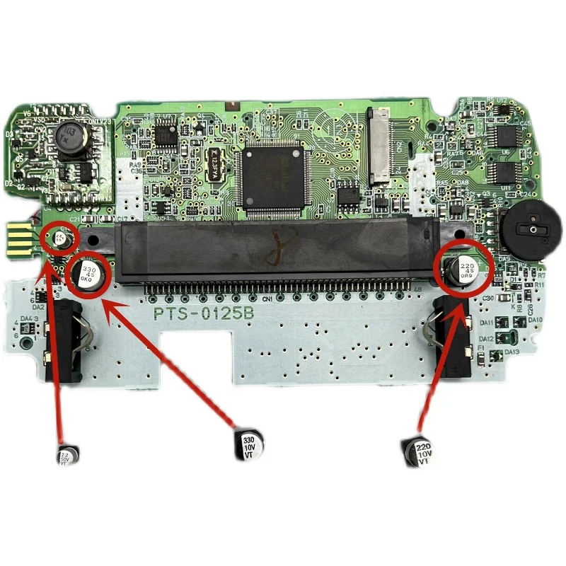 Per Bandai Wonder Swan Wsc Condensatore Della Scheda Madre 50V 10V 2.2Uf 330Uf 220Uf Parti Di Riparazione