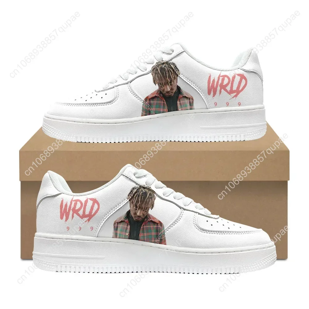 Juice Wrld Hip Hop Rapper Shoes Air Basketball Mens Womens Running Sports Flats Force Sneakers Lace Up Mesh Custom Shoe