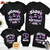 Girls Butterfly Birthday Family Matching Outfits Party Custom Name Toddler Shirt 6 Years Old Girl Outfit Familia Outfit T Shirts 1