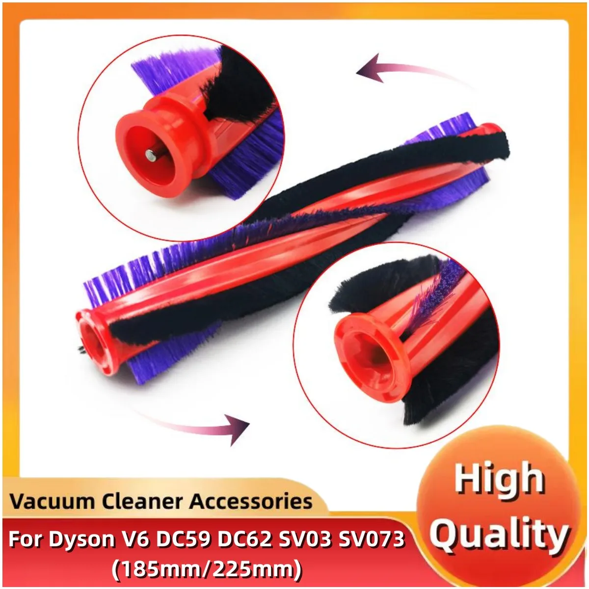 

Роликовая насадка 185 мм/225 мм для пылесосов Dyson V6 DC59 DC62 SV03 SV073